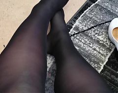 Pantyhose in the morning
