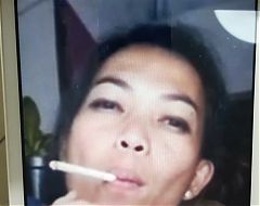 Tribute to asian smoking slut